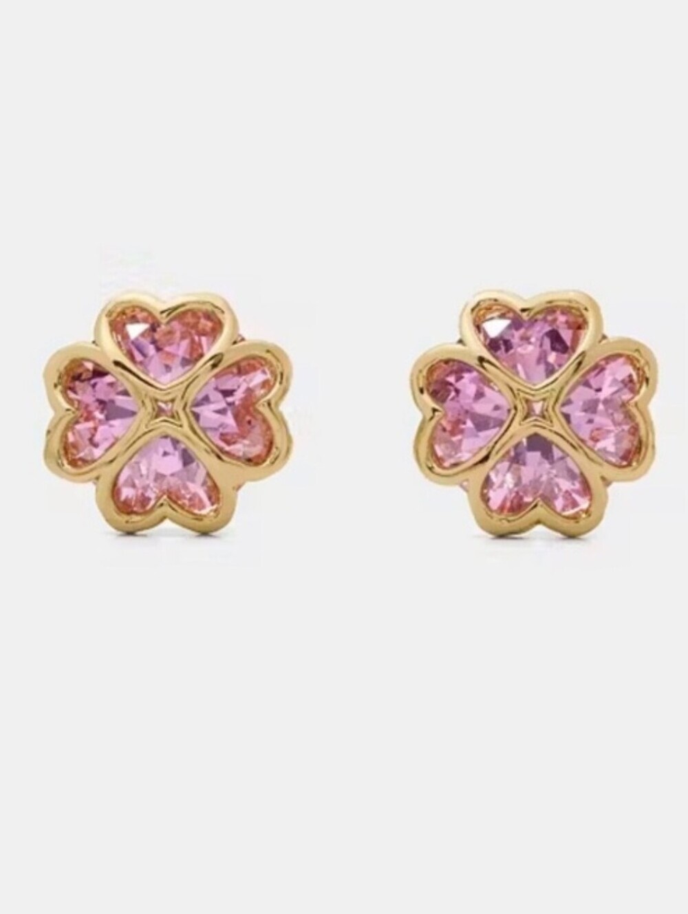 💕▪️Kate Spade ▪️something sparkly spade stud earrings in Light Pink